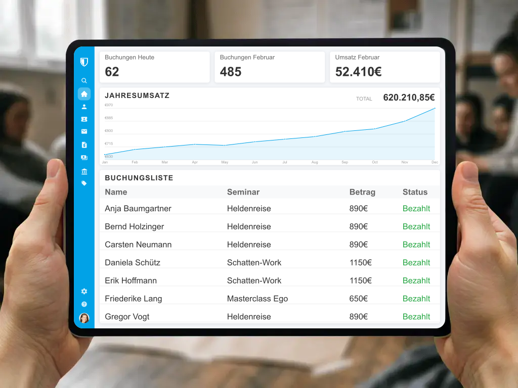 Teilnehmerkommunikation Seminarvorbereitung Packliste und Infos für Retreats automatisierter E-Mail Versand