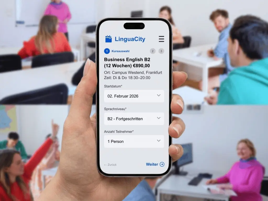 Online Buchungssystem für Sprachkurse Nachhilfe und Einstufungstests in Sprachschulen